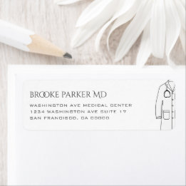 Moderne witte jas ceremonie dokter Kantoor Etiket
