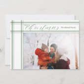 Moderne (witte) kerstKaart Notitiekaartje (Voorkant)