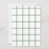 Moderne (witte) kerstKaart Notitiekaartje (Achterkant)