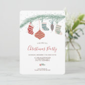 Moderne witte kerstsokken illustratie kaart (Staand voorkant)