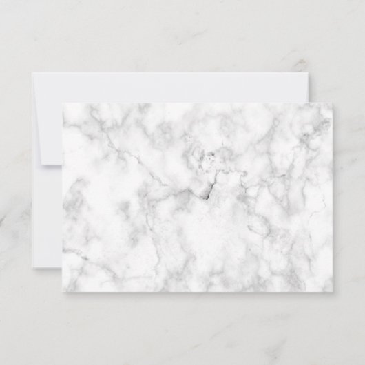 Moderne witte marmer Silver Glitter Hartelijk dank Bedankkaart (Achterkant)