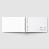 Moderne witte of elke kleur bruiloft namen datum e gastenboek (Volledig)