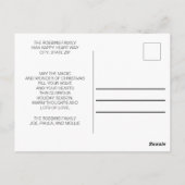 Moderne witte Prettige feestdagen Briefkaart (Achterkant)