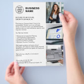 Moderne witte professionele financiële diensten fl flyer (Hand)