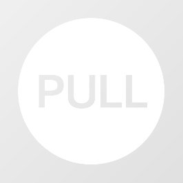 Moderne Witte PULL Zakelijke Winkel Deur Raamsticker