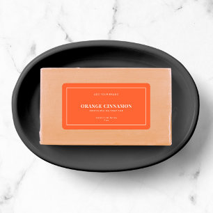 Moderne witte rand bewerkbaar kleurenetiket etiket