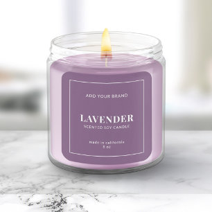 Moderne witte rand bewerkbaar kleurenetiket vierkante sticker