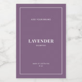 Moderne witte rand bewerkbaar kleurenetiket wijn etiket (Enkel label)