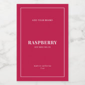 Moderne witte rand bewerkbaar kleurenetiket wijn etiket (Enkel label)