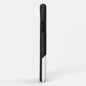 Moderne witte rozenzwarte driehoek Case-Mate iPhone case (Achterkant/rechts)