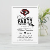 Moderne witte schoolgraafschap PHOTO + LOGO Kaart (Staand voorkant)