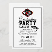 Moderne witte schoolgraafschap PHOTO + LOGO Kaart (Voorkant / Achterkant)