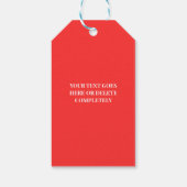 Moderne Witte Valentijnsharten Cadeaulabel (Achterkant)