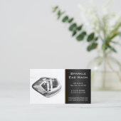 Moderne witte Visitekaartje voor autokoplampen (Staand voorkant)