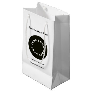 Moderne Witte Voeg Uw Logo Toe Klein Cadeauzakje