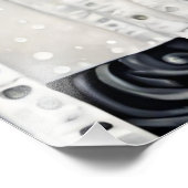 Moderne witte winterwolf foto afdruk (Hoek)