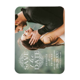 Moderne witte zirls | Aangepaste foto slaat de dat Magneet