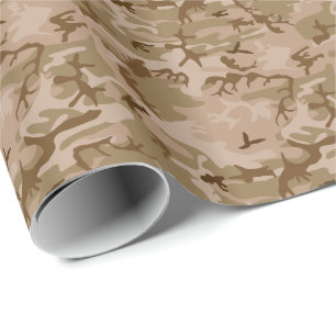 Moderne Woestijn Militaire Camo Camouflage Cadeaupapier
