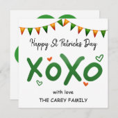 Moderne XOXO Happy St Patricks Day (Voorkant / Achterkant)