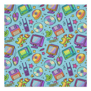 Moderne Y2K Retro Tech Esthetische Kunstposter Perfect Poster