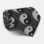 Moderne Yin Yang in de afdrukkwaliteit van koolsto Stropdas (Opgerold)