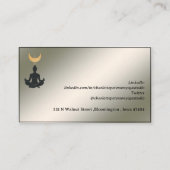 Moderne Yoga Instructor Trainer Leraar Visitekaartje (Achterkant)