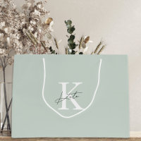 Moderne zak met monogram voor bruidsmeisjes-aanzoe