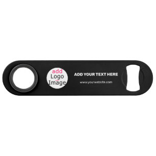 Moderne zakelijke afbeelding: Logo zwart toevoege Speed Flessenopener