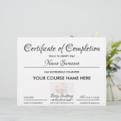 Moderne zakelijke cursus certificaat van voltooiin (Staand voorkant)