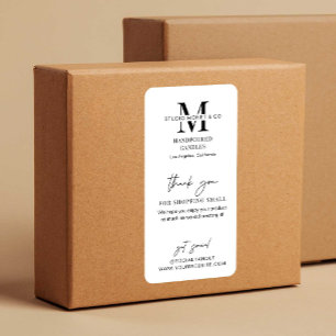 Moderne Zakelijke Dank U Productdoos Zegel Label