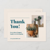 Moderne Zakelijke Dankbetuiging voor Fotografen Briefkaart (Voorkant / Achterkant)