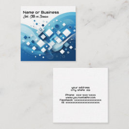 Moderne zakelijke graphics vierkante visitekaartje