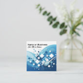 Moderne zakelijke graphics vierkante visitekaartje (Staand voorkant)