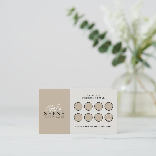 Moderne zakelijke kaart voor afkorting op zakelijk (Staand voorkant)