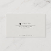 Moderne zakelijke kaart voor afkorting op zakelijk (Achterkant)