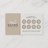 Moderne zakelijke kaart voor afkorting op zakelijk (Voorkant)