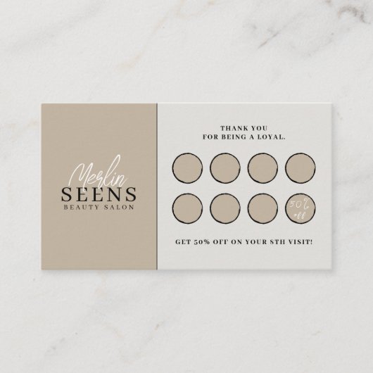 Moderne zakelijke kaart voor afkorting op zakelijk (Voorkant)