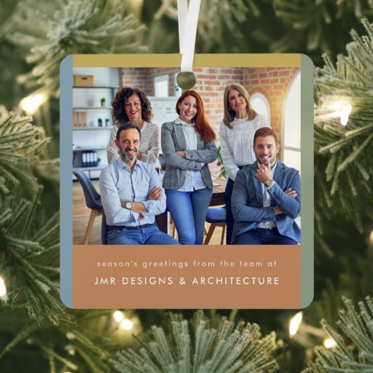 Moderne zakelijke kerst metalen ornament (Insitu)