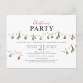 Moderne zakelijke kerstfeestdag uitnodiging briefkaart (Voorkant)