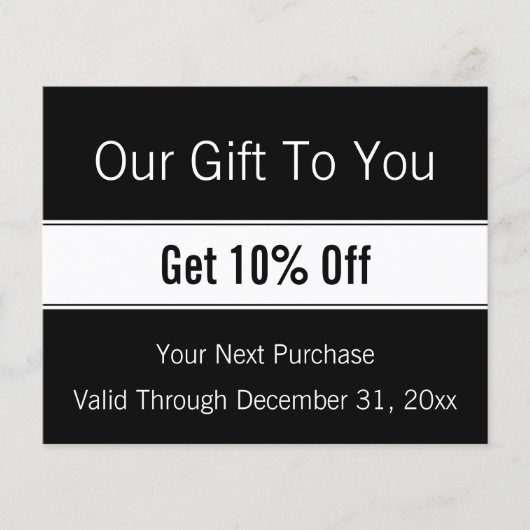 Moderne zakelijke korting voor zwarte en witte Sja Flyer (Voorkant)