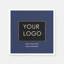 Moderne zakelijke Logo blauw voor bedrijven Servet