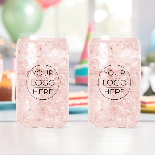 Moderne Zakelijke Logo branding Blikvorm Glas