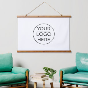 Moderne Zakelijke Logo branding Hangend Wandkleed