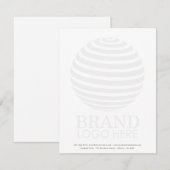 Moderne zakelijke Logo Notitiekaartje (Voorkant / Achterkant)