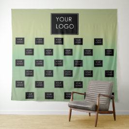 Moderne zakelijke Logo Ombre Fair Backdrop Wandkleed