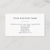 Moderne zakelijke Logo professionele foto minimaal Visitekaartje (Achterkant)