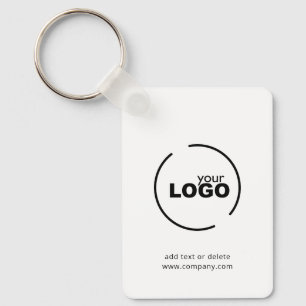 Moderne zakelijke Logo QR-code zwart-wit Sleutelhanger