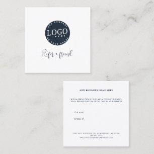 Moderne zakelijke Logo Script-clients Aanbevelingskaartje