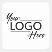 Moderne zakelijke Logo Vierkante Sticker (Voorkant)