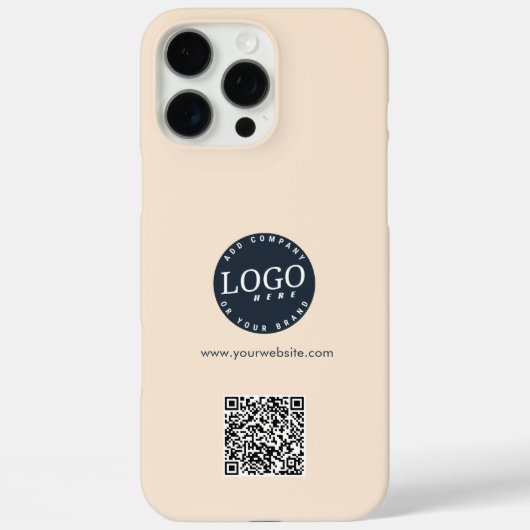 Moderne zakelijke Logo-website QR-code Medewerkers Case-Mate iPhone Case (Achterkant)